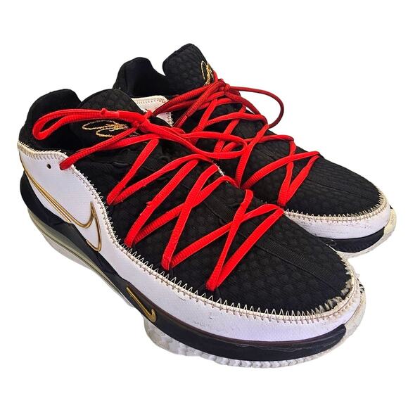 Nike Lebron 17 Low EP React Metallic Gold Athletic Basketball Sneaker - Picture 2 of 12